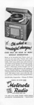 1945 Motorola Radio Phonograph 2 Vintage Print Ads - $2.50