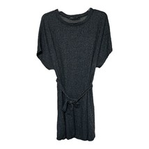 Urban Outfitters Womens Black Marled Ribbed Oversized Belted Dress Size Medium - £10.22 GBP