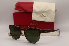 New Omega Om 0020-H 52N Havana Yellow GOLD/ZEISS Lens Authentic Sunglasses 52-22 - £186.84 GBP