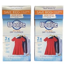 Woolite At Home Dry Cleaner 6 Cloths &amp; 3 Stain Wipes NEW Lot Of 2 Boxes - £78.84 GBP