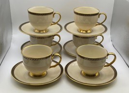 Set of 6 Lenox TYLER Cups &amp; Saucers Made in USA - £94.80 GBP