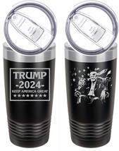 Trump 2024 20oz – 2 Sided Lasered Engraved Tumbler Trump 2024 Trump Sitt... - $26.72