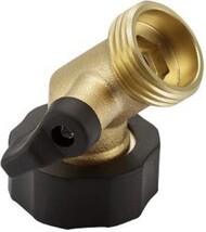 GroundWork DRG2021102 Brass Angle Hose Connector Shutoff Valve 3/4 Inch - $396.59 MXN