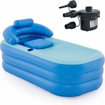 Co-Z Inflatable Adult Bath Tub (High-Density Pvc), Free-Standing Blow Up Bathtub - £57.34 GBP