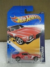 Hot WHEELS- &#39;70 Red CAMARO- Hw Performance 12- New On CARD- L149 - £2.88 GBP