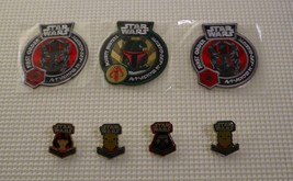 Lot of 7 Funko Star Wars movie patches and pins:Kylo Ren, Boba Fett, First Order - $35.20