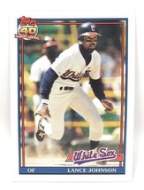 1991 Topps Baseball Card #243 - Lance Johnson - Chicago White Sox - OF - £0.79 GBP