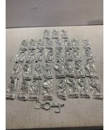 35 Pack of No Touch Door Opener Button Pusher Germ Free Key Chain White - €29,68 EUR