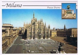 Postcard Piazza Duomo Milano Italy - $3.57