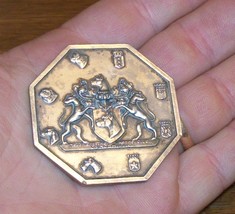 1936 Nickel Bronze Medal Cynophilia Amsterdam Netherlands Kennel Club Dog Prize - £219.84 GBP