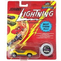 Johnny Lightning Commemorative Custom Spoiler Car Yellow Die Cast 1/64 Scale - £6.75 GBP