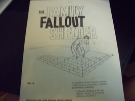 The Family Fallout Shelter Booklet from Office of Civil &amp; Defense Mobilization - £19.77 GBP