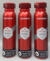 Lot Of 3 Old Spice Original Deodorant Body Spray 0% Aluminum Salts 150 m... - £13.85 GBP