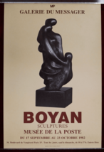 Art Exhibition Poster Boyan Sculptures Post Museum Paris Galerie du Messager ... - £38.85 GBP