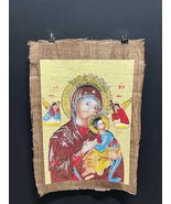 Stunning Religious Papyrus Painting: Iconic Representation of Faith, Tra... - €103,02 EUR