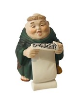 Department 56 figurine vtg porcelain Christmas Merry Makers Monk Friar C... - $29.65