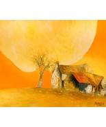 Yellow Autumn, a 24 x 32 commission original oil painting on canvas by P... - $273.03 CAD