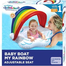 SwimSchool Infant Baby Pool Floats, Free Swimming, Super Buoyant – Ages 6-24 Mos - £14.51 GBP