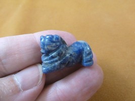 (Y-LIO-501) 1&quot; Blue Sodalite LION gemstone wild big cat STONE carving li... - £6.71 GBP