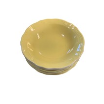 Buttercup Federalist Ironstone 4239 Yellow Cereal coupe Bowl Set of 6 - £18.98 GBP