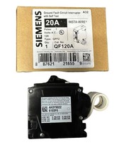 NEW Siemens QF120A 20A 1 Pole Ground Fault Circuit Interrupter Breaker - £31.72 GBP