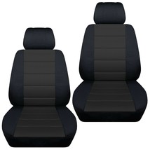 Front set car seat covers fits Ford Ranger 2019-2021  Black and Charcoal - £63.94 GBP