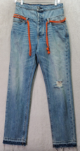 Hudson Jeans Womens Size 24 Blue Denim Jessie Relaxed Cropped Recoil Button Fly - £17.98 GBP