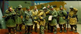 1/35 9pcs Figures Resin Model Kit Winter German Soldiers Infantry WW2 Unpainted - £16.58 GBP
