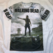 The Walking Dead AMC Rick Grimes All Over Print Short Sleeve Shirt Size ... - £19.45 GBP