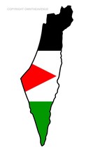 Palestine Country Flag Map Car Truck Window Bumper Laptop Cooler Sticker Decal - £2.99 GBP