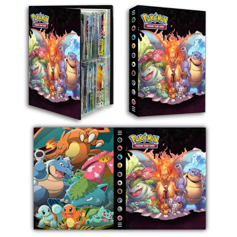 New 240Pcs Pokemon Letters Album Card Games Kids Toys Binder Photocards Anime - £8.03 GBP