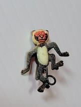 Vtg Tiny Spider Monkey Pin Brooch Made in Korea - £11.01 GBP