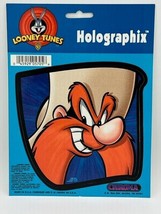 Vintage 1999 Chroma Looney Toons Holographic Decals Yosemite Sam 5x5 - £4.78 GBP