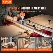 VEVOR Router Sled Adjustable Wood Slab Flattening Mill Router Jig 64&quot; Length - £230.88 GBP