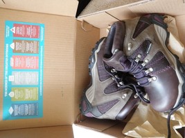 Columbia San Gil Omni-Tech Womens Stout/Cherry Leather Boots waterproof hiking - £59.55 GBP