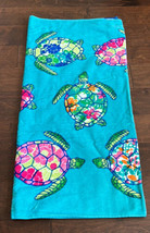 Cynthia Rowley Colorful Turtle Cotton Beach Towel 36”x70” New - £27.94 GBP