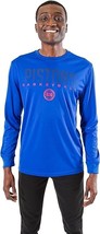 Detroit Pistons Basketball NBA UNK Long Sleeve Mens XL Shirt Blue Polyester - €14,25 EUR