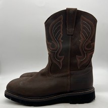Cody James C9PR2 Mens Brown Leather Pull On Work Western Boots Size 11.5 D - £47.06 GBP