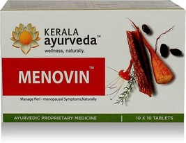 Kerala Ayurveda Menovin Tablets 100 Nos Ayurvedic - £24.20 GBP