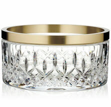 Waterford Crystal Lismore Reflection Bowl 8&quot; Gold Band Clear 40027191 NE... - $389.80 CAD