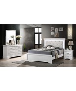 Queen 4 Piece LED Bedroom Set - White - €1.520,76 EUR