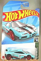 2022 Hot Wheels #57 Retro Racers 3/10 McLAREN F1 GTR Aqua w/Red 10 Spoke Wheels - £5.78 GBP