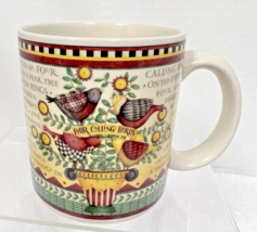 Sakura Debbie Mumm 12 Days of Christmas Four Calling Birds Coffee Mug - $9.89