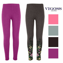 Vigoss Girls 2 Pack Soft Cotton Leggings - £11.25 GBP