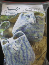 Knit OR Crochet it - Kit &quot;Watercolor Felt Bag&quot;  - Free 5 mm needles incl... - £15.80 GBP