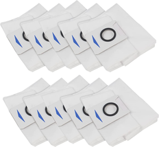 10 Pack Replacement Vacuum Cleaner Filter Bags Compatible with ECOVACS DEEBOT X1 - £22.70 GBP