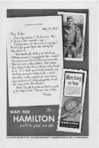 1945 Hamilton Watch New Sergeant Vintage Print Ad - $2.50