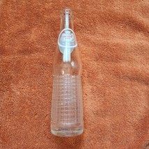 Vintage Canada Dry Bottle 10 oz Embossed Textured Clear Glass - $9.49