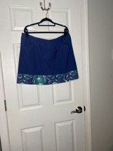 ADIDAS Womens Golf Skirt/Skort Blue with Printed band Size XL - $14.77