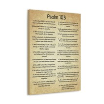  Psalm 103 God&#39;s Great Love Gold Bible Chapter Canvas Christian  - £68.09 GBP+